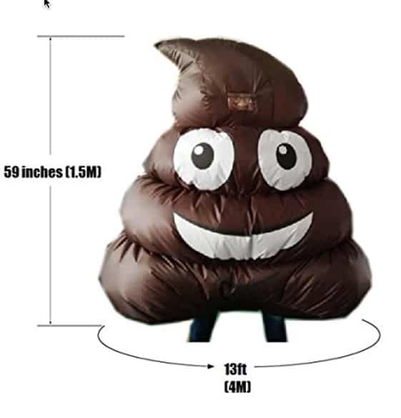 poop costume size